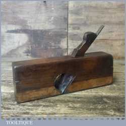 Scarce Vintage Griffiths Norwich Beech Panel Raising Rabbet Plane - Skewed Iron