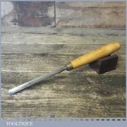 Vintage W Marples 1/2” Straight Wood Carving Gouge Chisel - Sharpened Honed