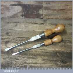 2 No: Vintage Cabinet Makers Screwdrivers 13 ½” & 11” - Fully Refurbished