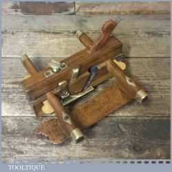 Unusual Vintage Heilds Nottingham Beech Fillister Plane - Step in Sole