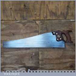 Vintage 26” Henry Disston Philadelphia USA D8 Cross Cut Handsaw 6 TPI - Sharpened