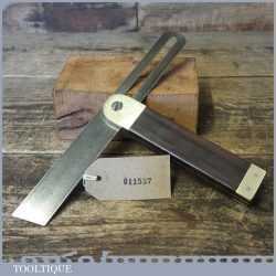 Vintage Carpenters Rosewood Brass 9” Sliding Bevel - Good Condition