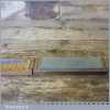  Vintage Medium Grit Oil Stone Pine Box Lapped Flat - Good Condition