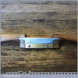 Vintage Beechwood Adjustable Spokeshave Brass Adjusting Screws And Sole