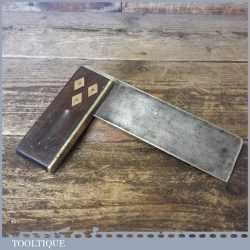 Vintage W. Marples & Sons Carpenters Rosewood Brass 6” Try Square