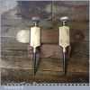 Antique Pair Carpenters 7” Gunmetal Trammel Points - Good Condition