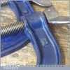 2 No: Vintage Record 4” Engineer’s Heavy Duty G Clamps - Good Condition