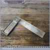 Vintage Stanley 6” Steel Calibrated Carpenters Try Square - Good Condition