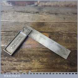 Vintage Stanley 6” Steel Calibrated Carpenters Try Square - Good Condition