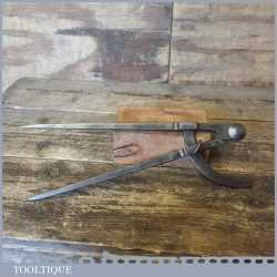 Vintage Leatherworking 12” Cast Steel Square Leg Dividers - Good Condition