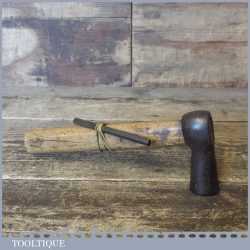 Rare Antique File Makers Or Riflers Hammer And Punch Tool - Good Condition