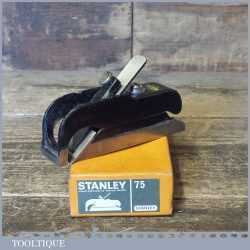 Vintage Boxed Stanley No: 75 Adjustable Throat Bullnose Plane - Fully Refurbished