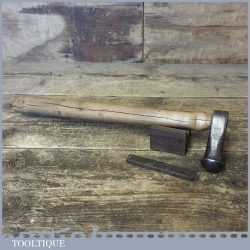 Rare Antique File Makers Or Riflers Hammer And Punch Tool - Good Condition
