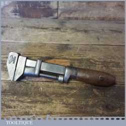 Antique Whitman & Barnes Mfg Monkey Wrench Beechwood Handle
