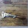 Antique Whitman & Barnes Mfg Monkey Wrench Beechwood Handle