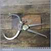 Vintage Cast Steel Internal & External Calipers Dividers - Brass Centre