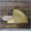 Rare Unusual Antique Brass Protractor Setting Out Tool - Good Condition