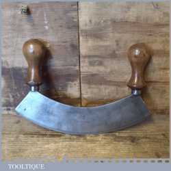 Antique Kitchenalia Gussstahl Solingen Cast Steel Chef’s Mezzaluna Cutter
