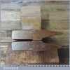 Pair Vintage E Preston Side Rebate Beech Moulding Planes - Good Condition