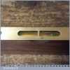 Vintage GTL 8” Mahogany Brass Spirit Level - Good Condition
