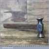 Antique French Cobblers Leatherworking Hammer With Rustic Handle - Good Condition