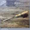 Vintage Carpenter’s 1/4” Out-Cannel Forged Steel Gouge Chisel - Sharpened Honed