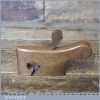 Antique Luthiers Miniature Beechwood Curved Rabbet Plane - Good Condition