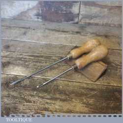 2 No: Beechwood Handled Sail Maker’s Needles With Wooden Handles