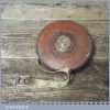 Vintage Rabone Chesterman 66 ft Leather Bound Tape Measure - Good Order