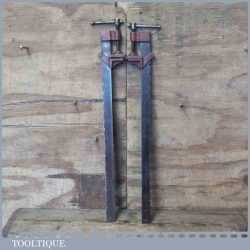 Vintage Pair Of 21” Sash Clamps - Good Condition