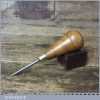 Vintage Leatherworking Boxwood Handled Awl - Good Condition