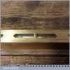 Vintage 10” Beechwood Brass Spirit Level Clear Bubble - Good Condition