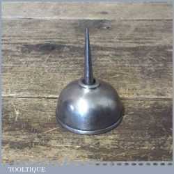  Vintage Small Sewing Machine Oil Can Push Bottom Action - Good Condition