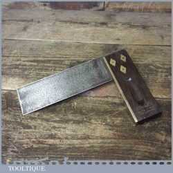 Vintage Stanley No: 19 Carpenters Rosewood Brass 6” Try Square