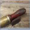 Antique Prima Brass Classic Car Grease Gun Wooden Handle - Good Condition