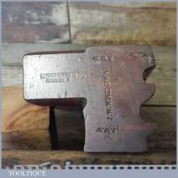 Antique Barnes 1829-1840 Quirk Ogee Bead 7/8” Beech Moulding Plane