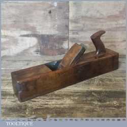 Antique Alex Mathieson & Son 17” Beechwood Jack Plane - Lapped Flat