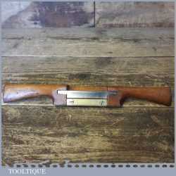 Vintage F G Pearson Beechwood Brass Sole Spokeshave Adjusting Screws