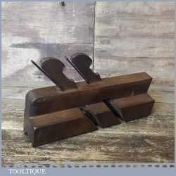 Scarce Antique Alex Currie Glasgow 1833-44 Twin Ironed Beech Moulding Plane