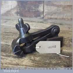 Vintage Sprung Loaded Cast Steel Hand Vice - Good Condition