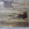 Vintage Saddlers Leatherworking Beechwood Handled Awl - Good Condition