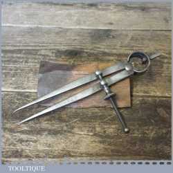 Vintage Moore & Wright 6 ½" Steel Spring Dividers - Good Condition