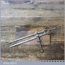 Vintage Moore & Wright 6” Steel Spring Dividers - Good Condition