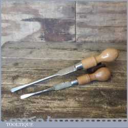 2 No: Vintage Cabinet Makers Beech Screwdrivers 11” & 14” - Fully Refurbished
