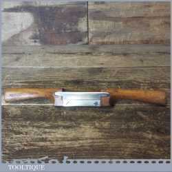 Vintage T Wales & Sons Adjustable Beech Spokeshave Brass Sole 1915