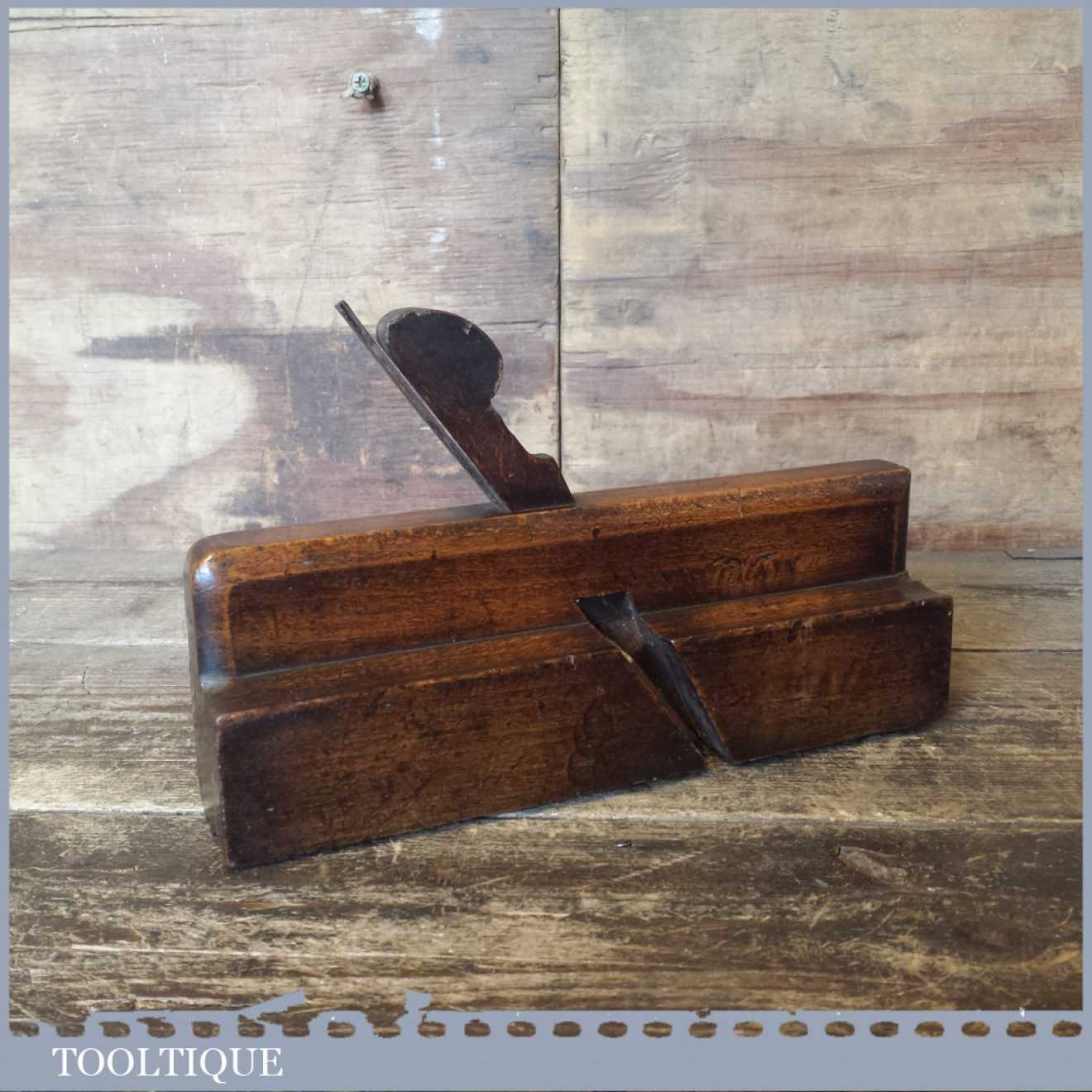 Rare Antique Quirk Ogee Bead Moulding Plane LEA Unrecorded Maker Good