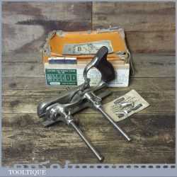 Vintage Boxed Stanley No: 50S Combination Plough Plane 8 Cutters - Refurbished