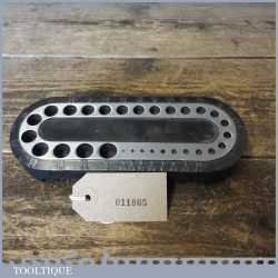 Vintage Alloy Imperial Sizes Dormer Drill Bit Stand - Good Condition