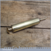 Small Vintage Brass Grease Gun - Unusual Button Shaped End