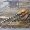 2 No: Vintage Cabinet Maker’s Beech Handled Screwdrivers - Fully Refurbished